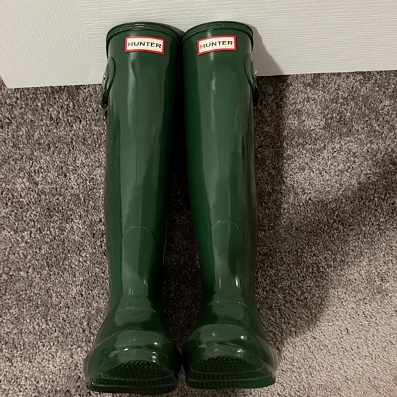 Hunter Dark Green Waterproof Tall Boots - Picture 6 of 7